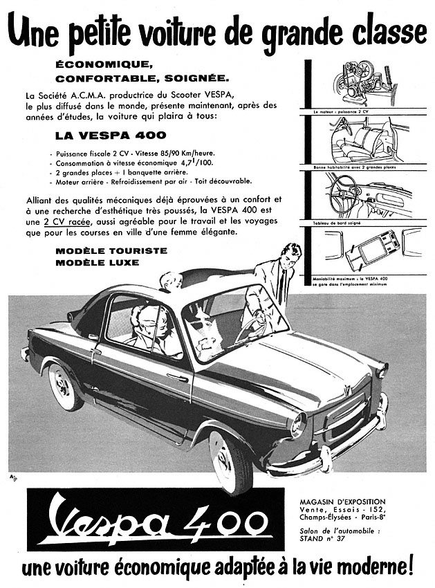 Publicité Vespa 1957