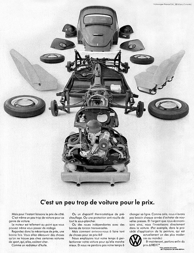 Publicité Volkswagen 1969