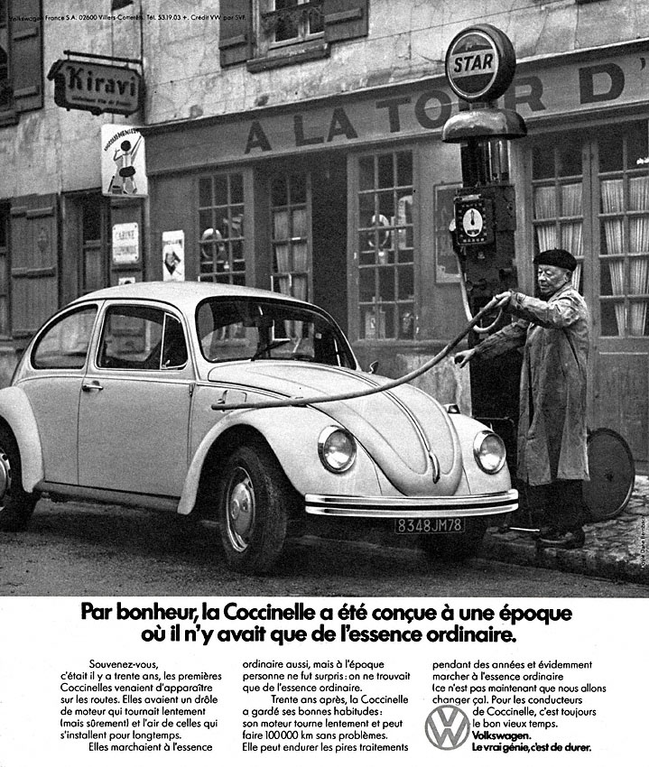 Publicité Volkswagen 1974