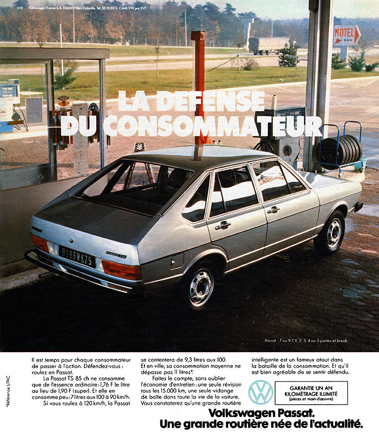 Publicité Volkswagen 1976