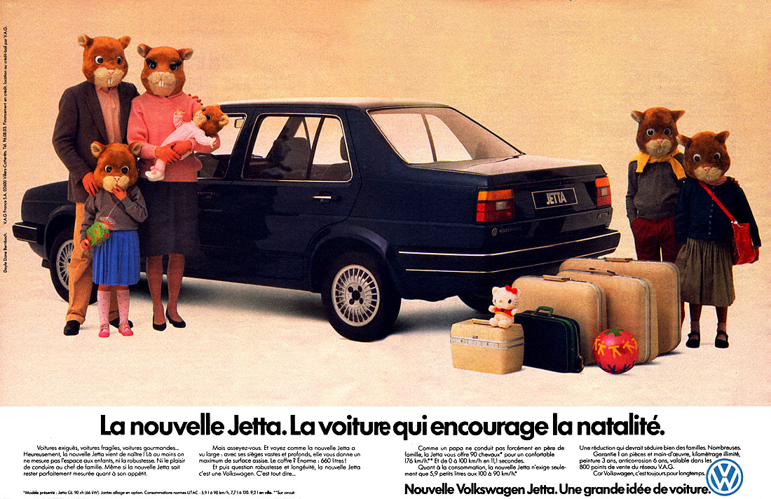 Publicité Volkswagen 1984