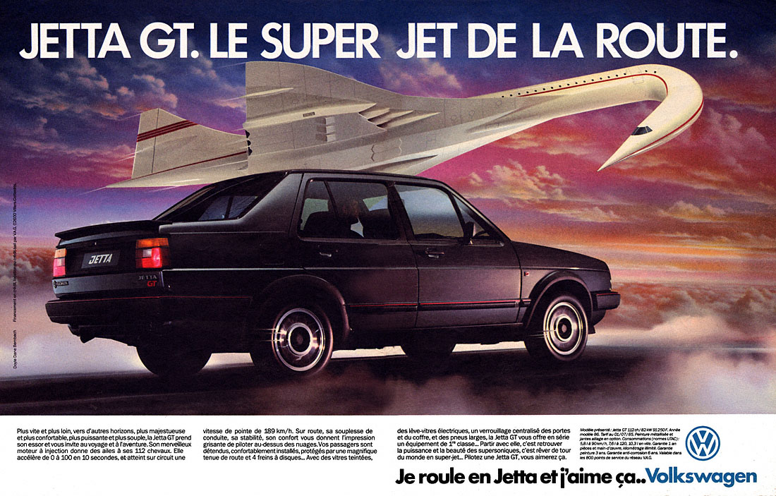 Publicité Volkswagen 1985