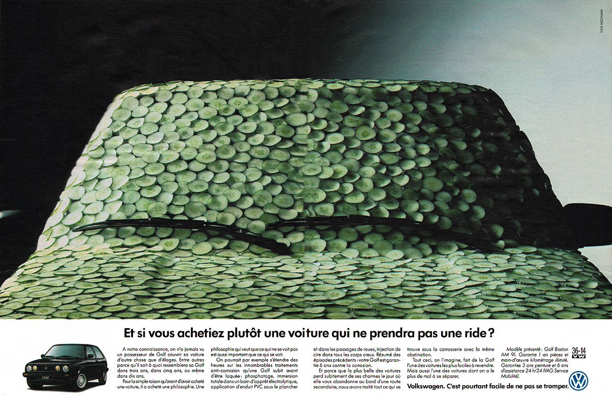 Publicité Volkswagen 1991
