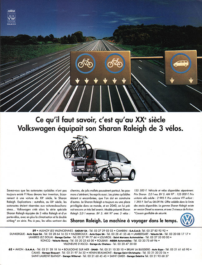 Publicité Volkswagen 1996