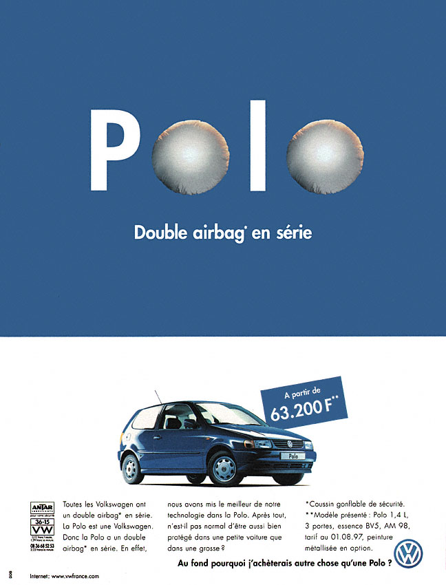 Publicité Volkswagen 1997