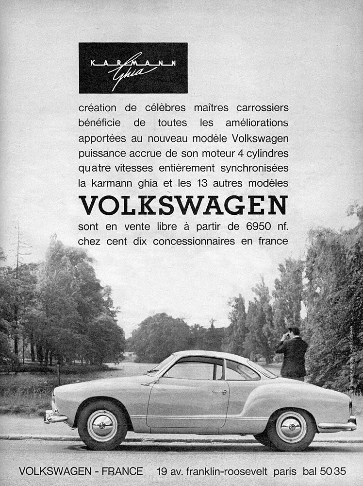 Publicité Volkswagen 1960