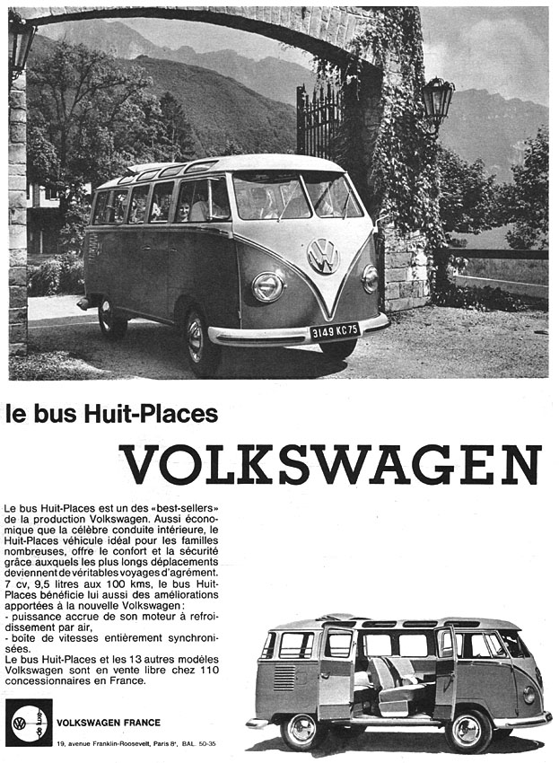 Publicité Volkswagen 1960
