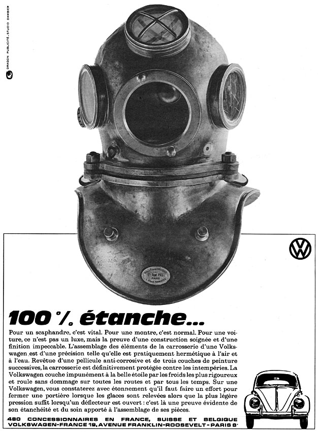 Publicité Volkswagen 1962