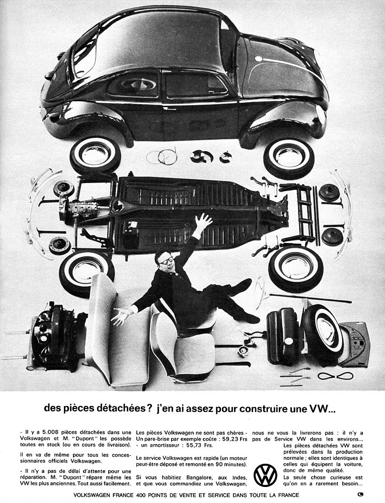 Publicité Volkswagen 1964