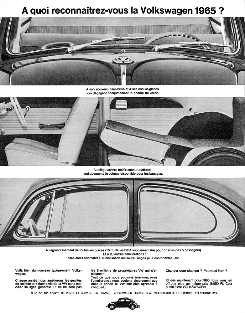 Publicit� Volkswagen 1964