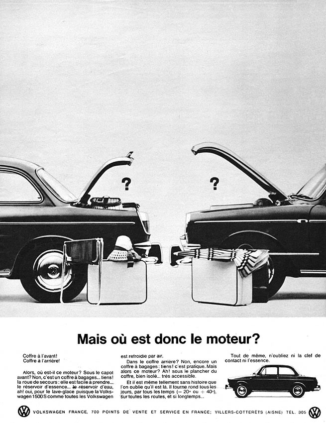 Publicité Volkswagen 1965