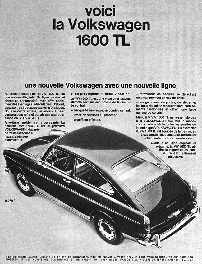 Publicité Volkswagen 1965