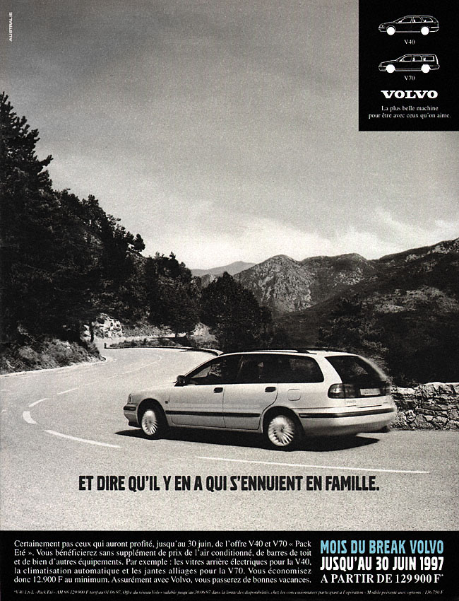 Publicité Volvo 1997