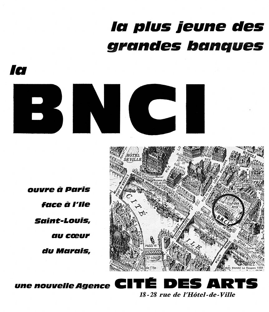 Publicit� BNCI 1965