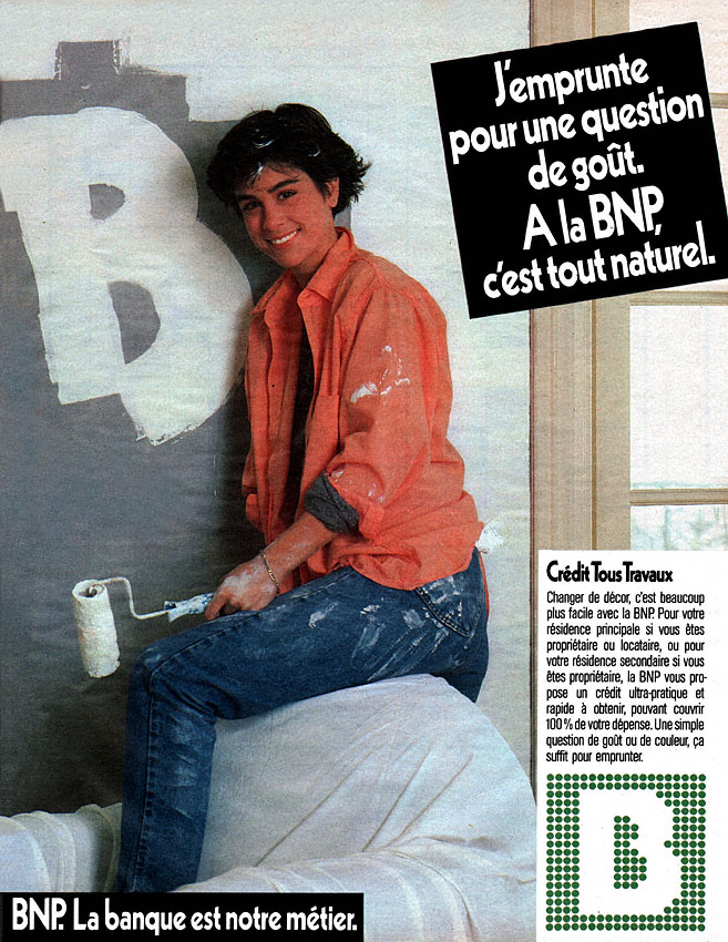 Publicité BNP 1986