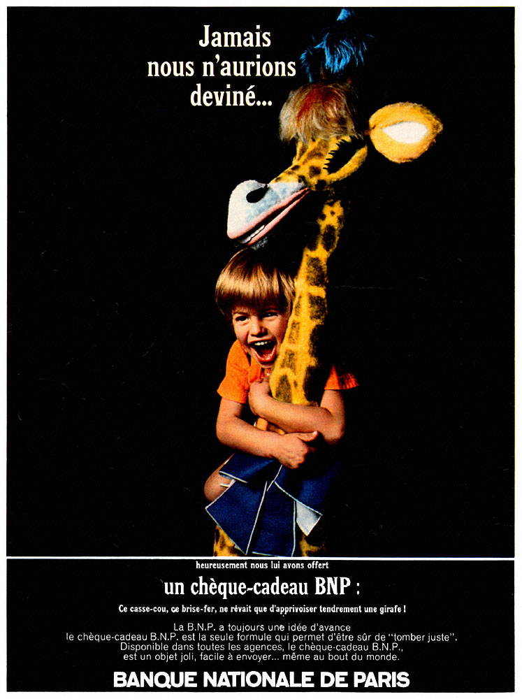 Publicit� BNP 1967