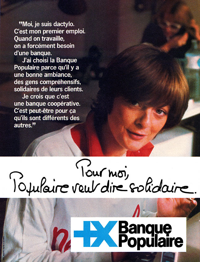Publicité Banque Populaire 1978