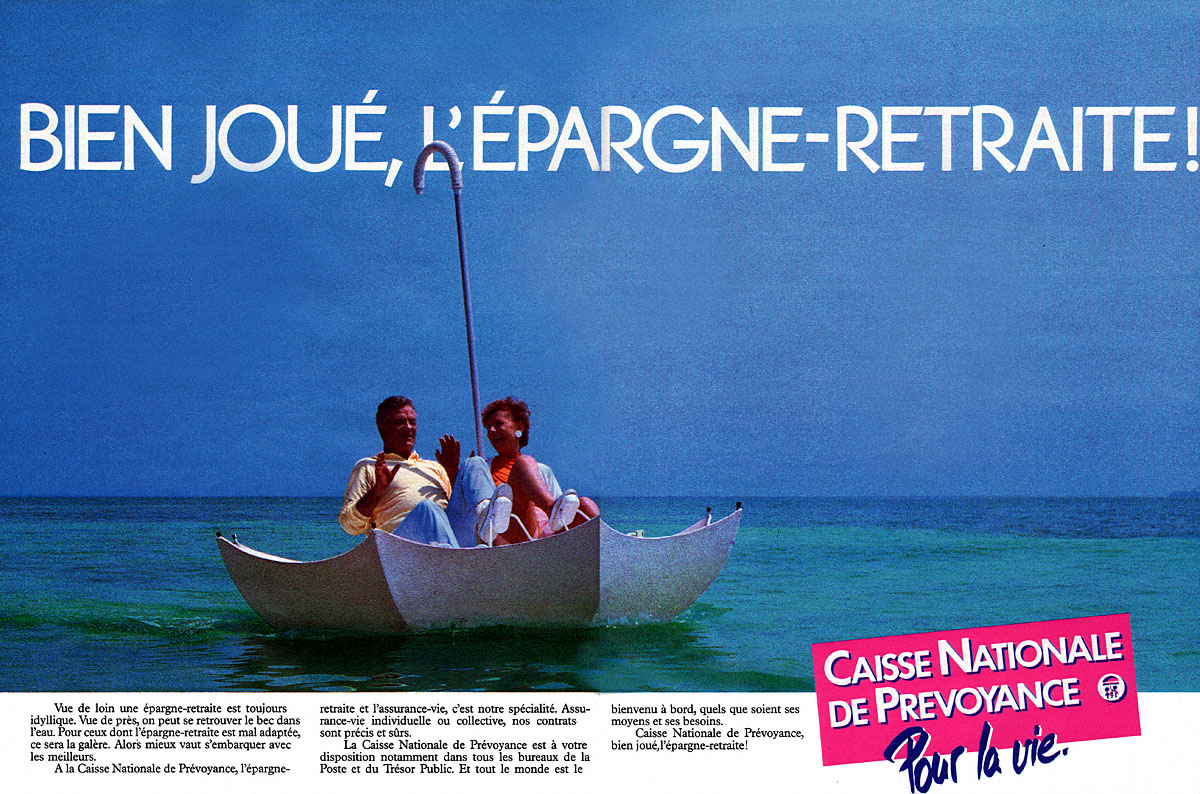 Publicité Caisse Prvoyance 1986