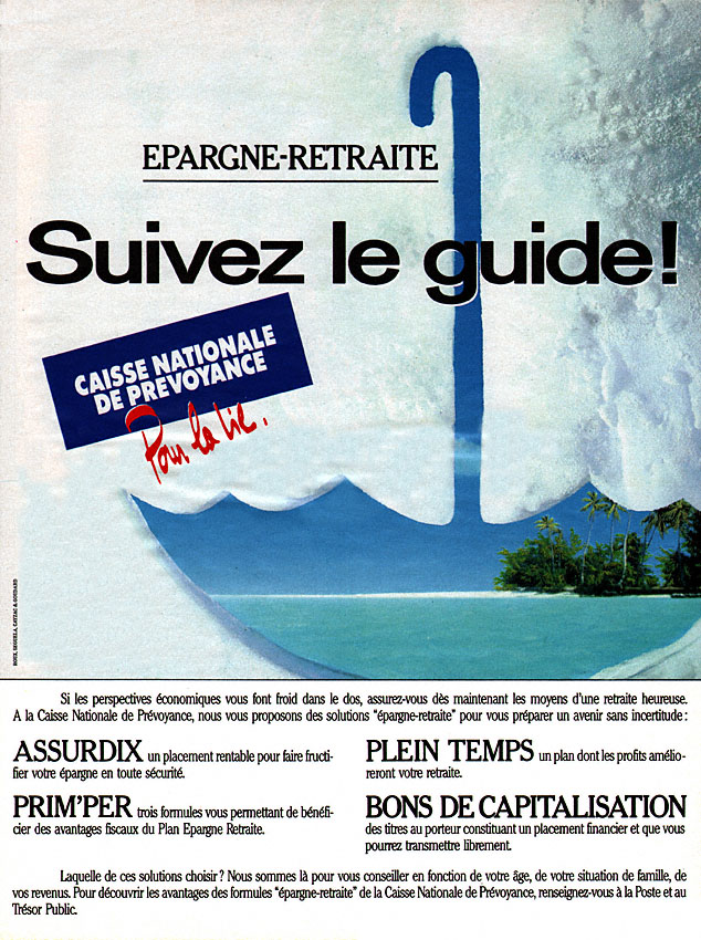 Publicité Caisse Prvoyance 1988