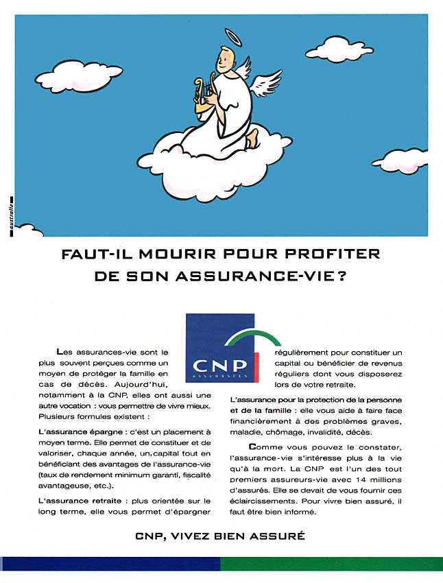 Publicité Caisse Prvoyance 1991