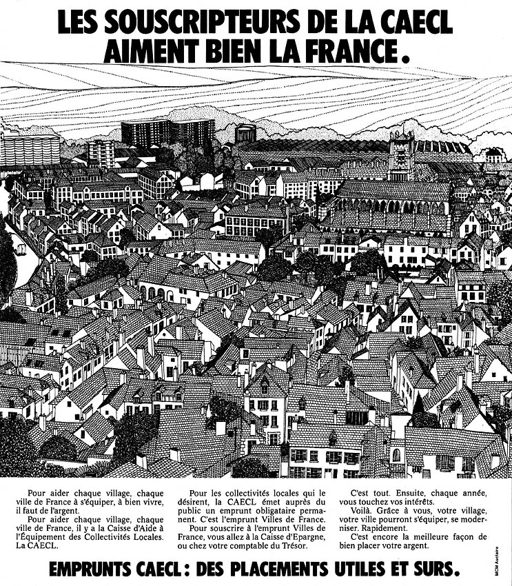 Publicité Caecl 1974