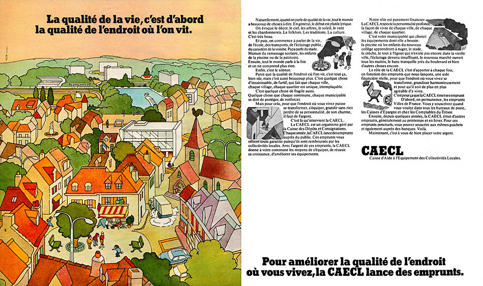 Publicité Caecl 1975
