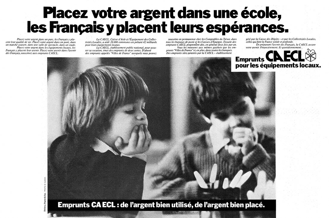Publicité Caecl 1980