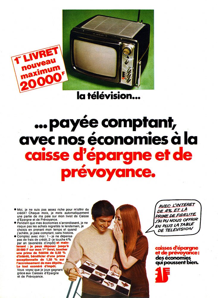 Publicit� Caisse Epargne 1969