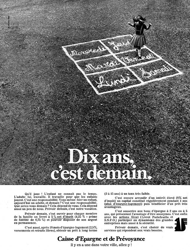 Publicit� Caisse Epargne 1970