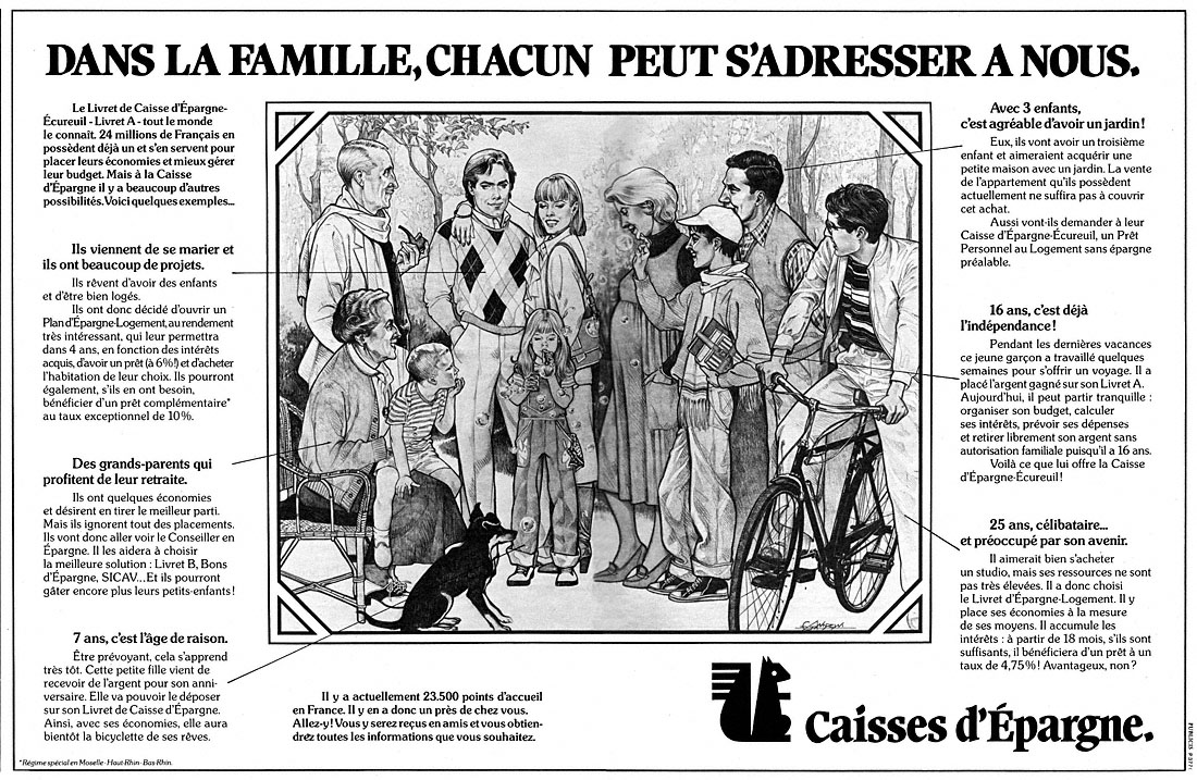 Publicité Caisse Epargne 1977