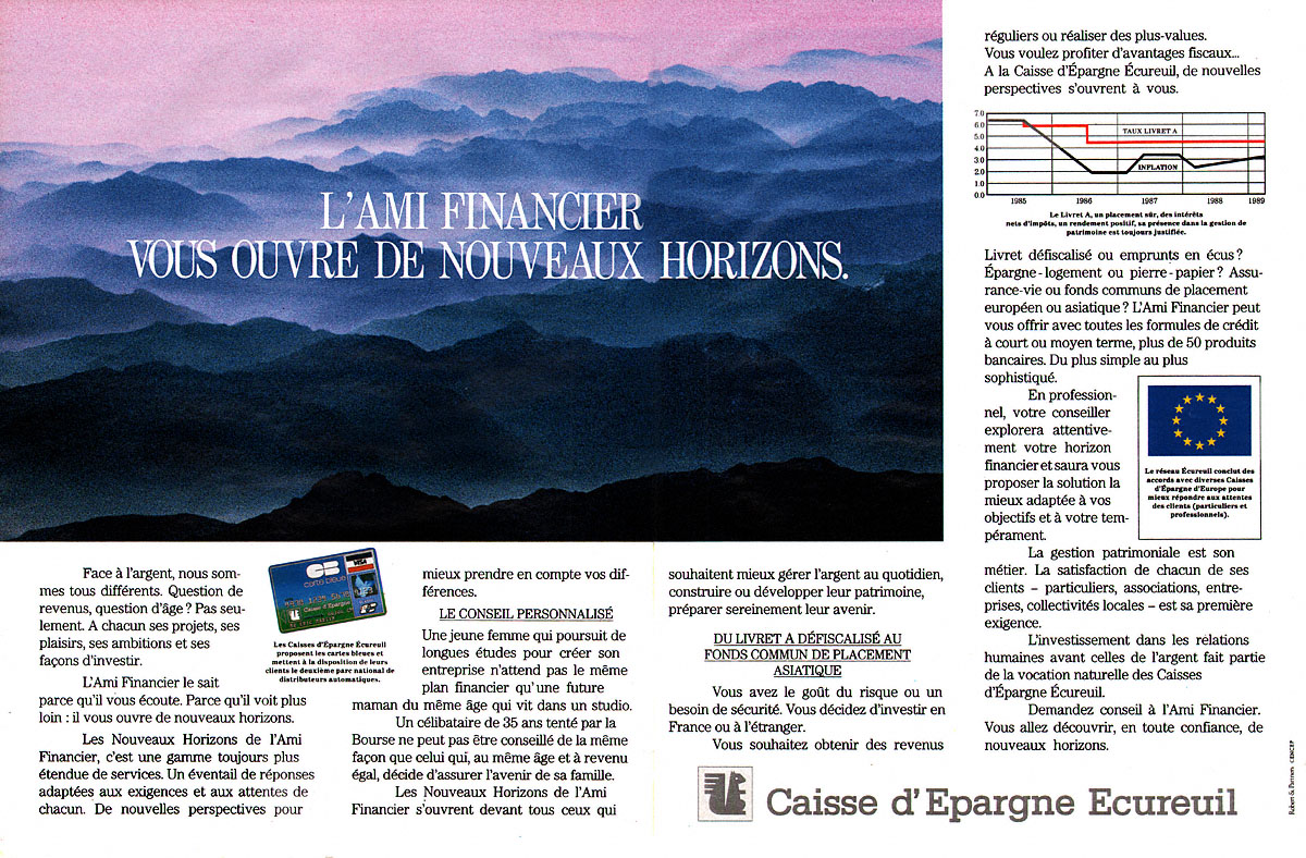 Publicité Caisse Epargne 1989