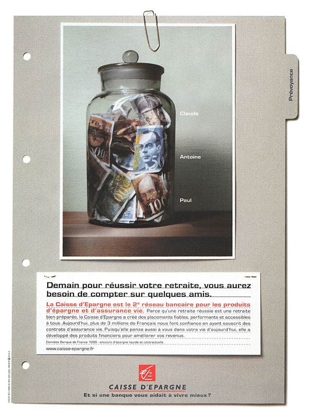 Publicité Caisse Epargne 2000