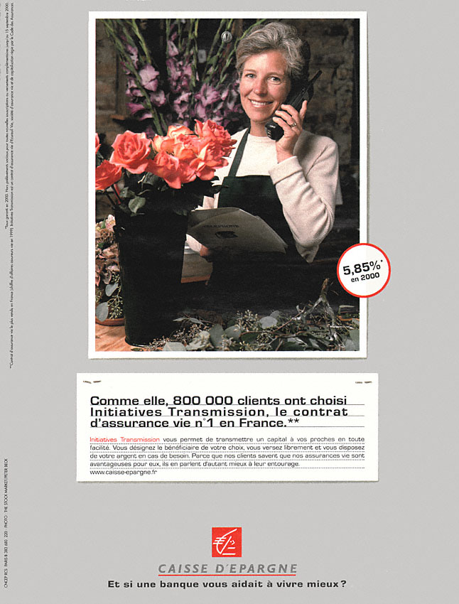 Publicité Caisse Epargne 2000