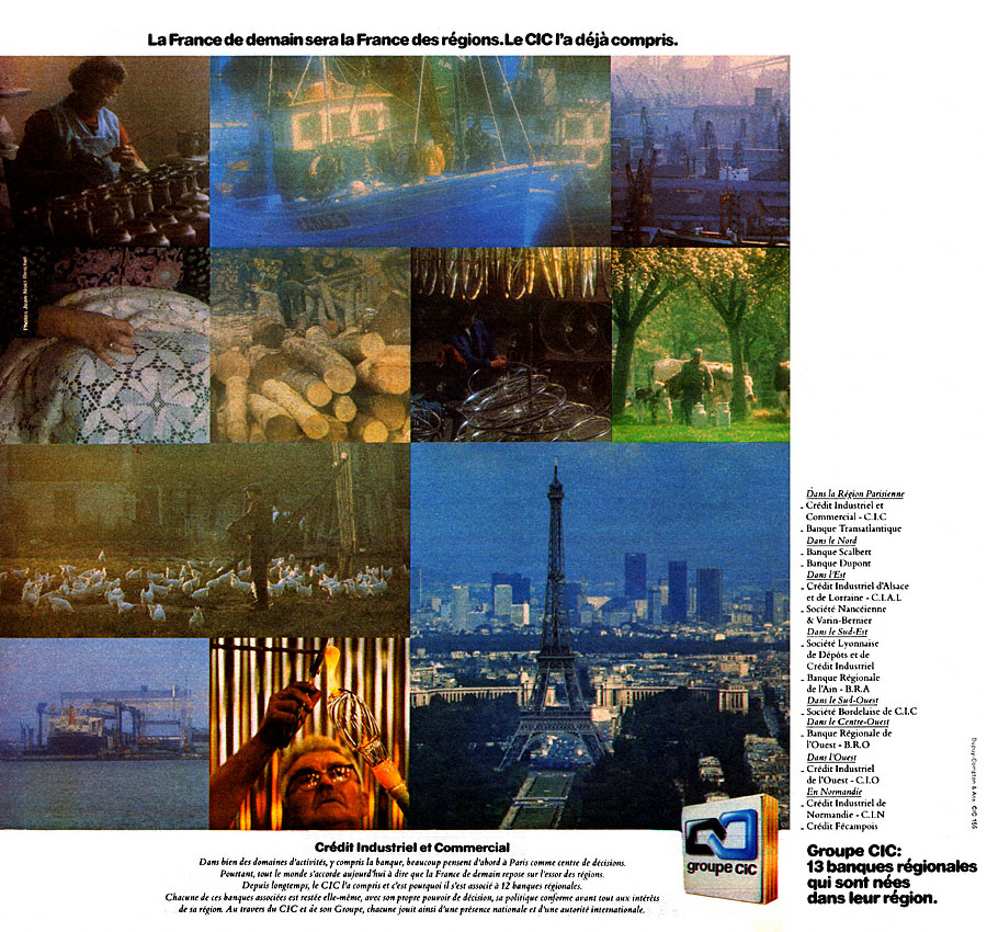 Publicité Cic 1974