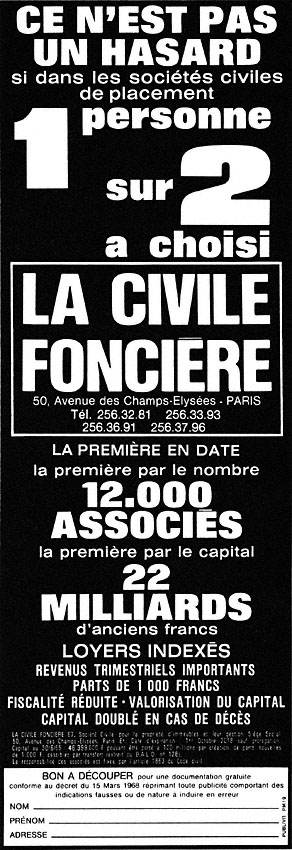 Publicit� Civile Fonci�re 1969