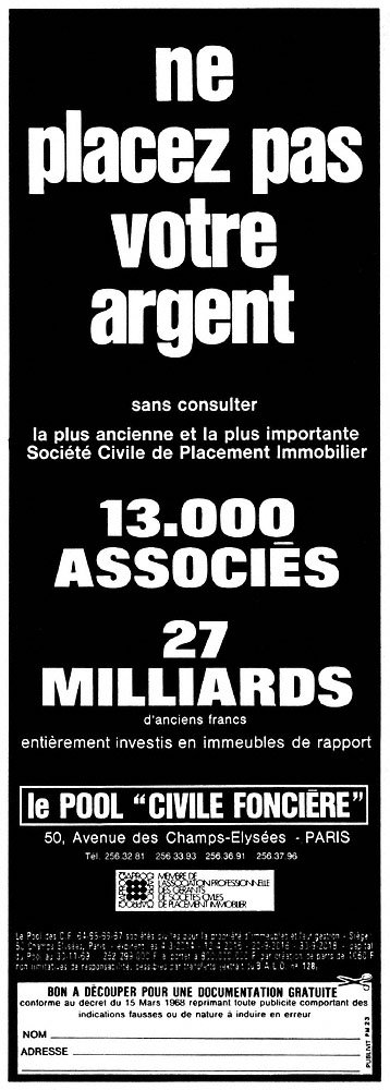 Publicit� Civile Fonci�re 1970