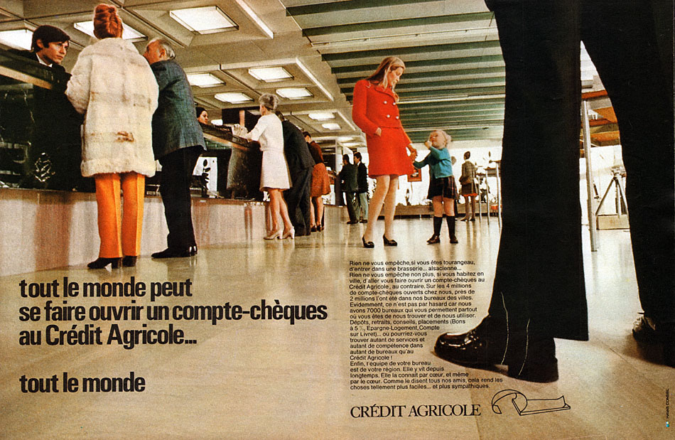 Publicité Crdit Agricole 1969