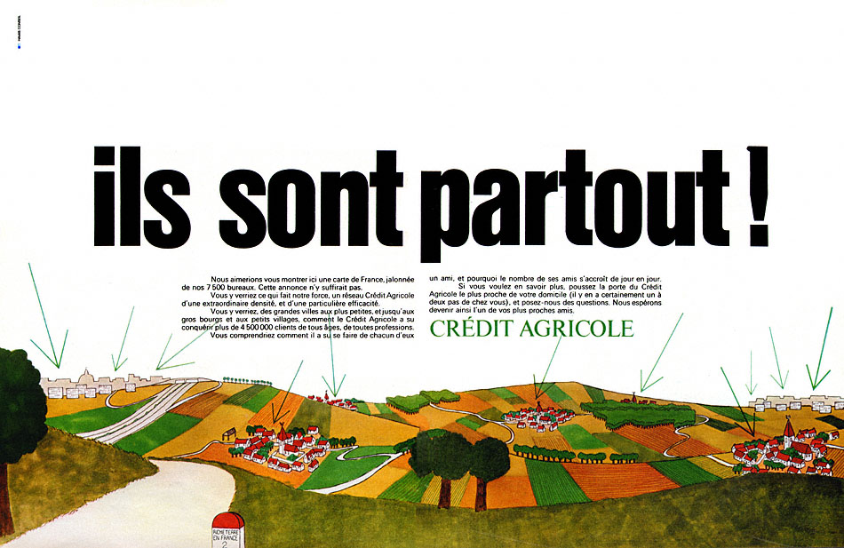 Publicité Credit Agricole 1970