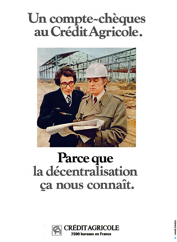 Publicité Credit Agricole 1971