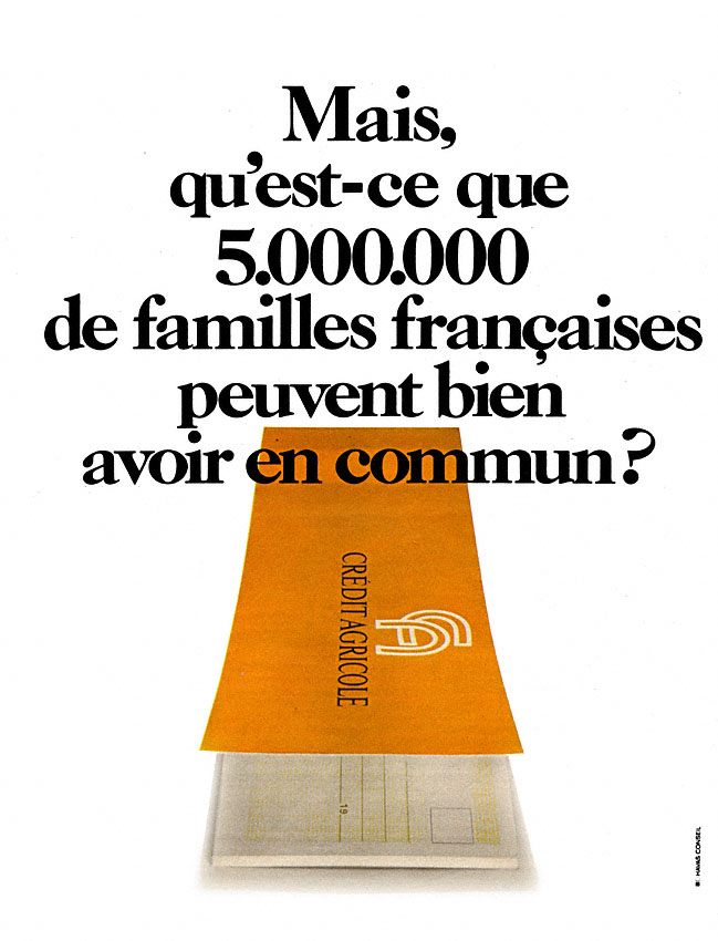 Publicité Crdit Agricole 1971