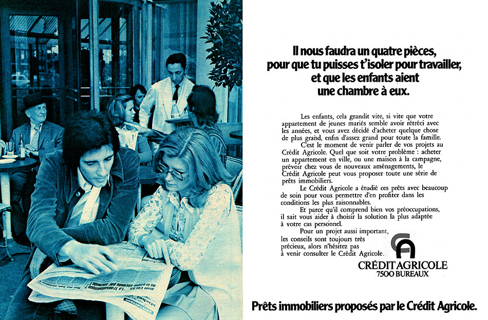 Publicité Credit Agricole 1972
