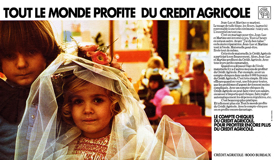 Publicité Credit Agricole 1974