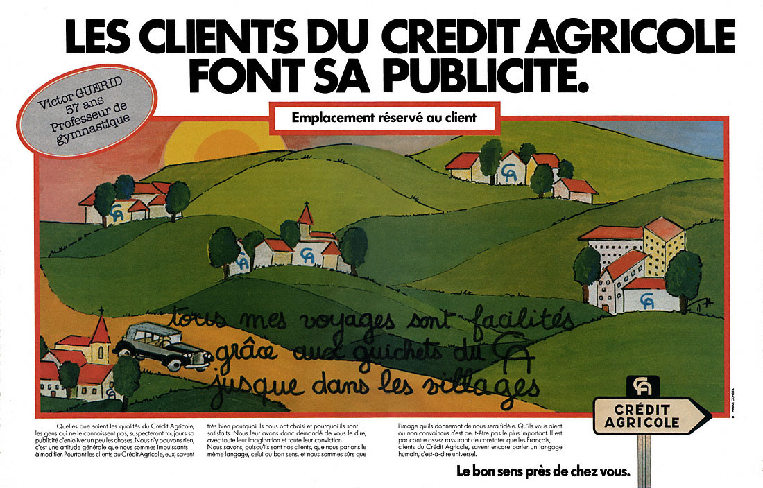 Publicité Crdit Agricole 1979