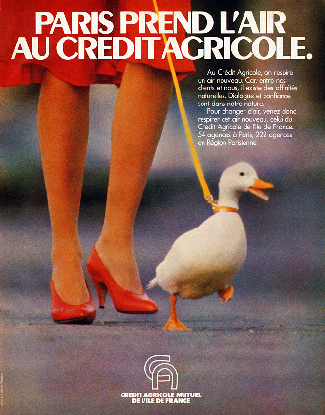 Publicité Credit Agricole 1983