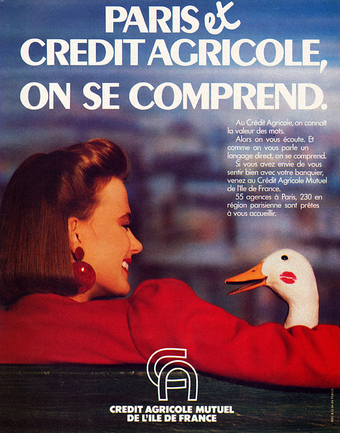 Publicité Credit Agricole 1984