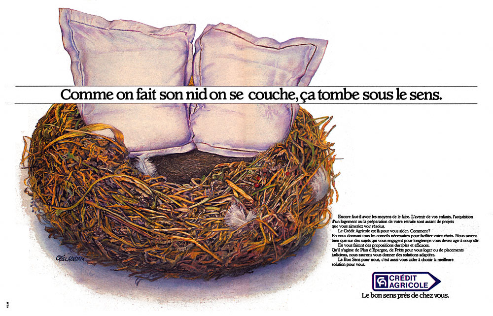 Publicité Credit Agricole 1985