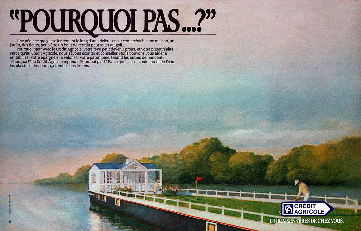 Publicité Credit Agricole 1986