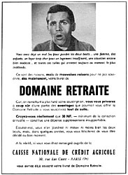 Publicit Credit Agricole 1960