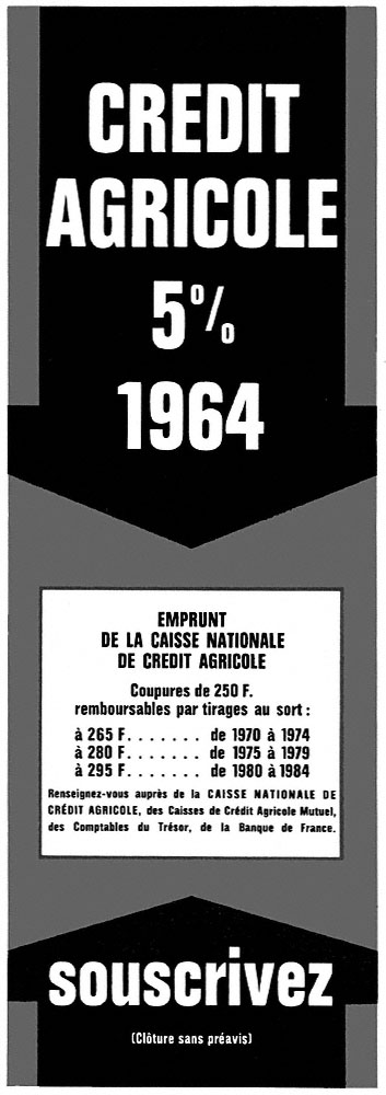 Publicit� Credit Agricole 1964