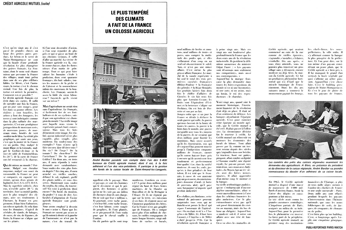 Publicit� Credit Agricole 1966
